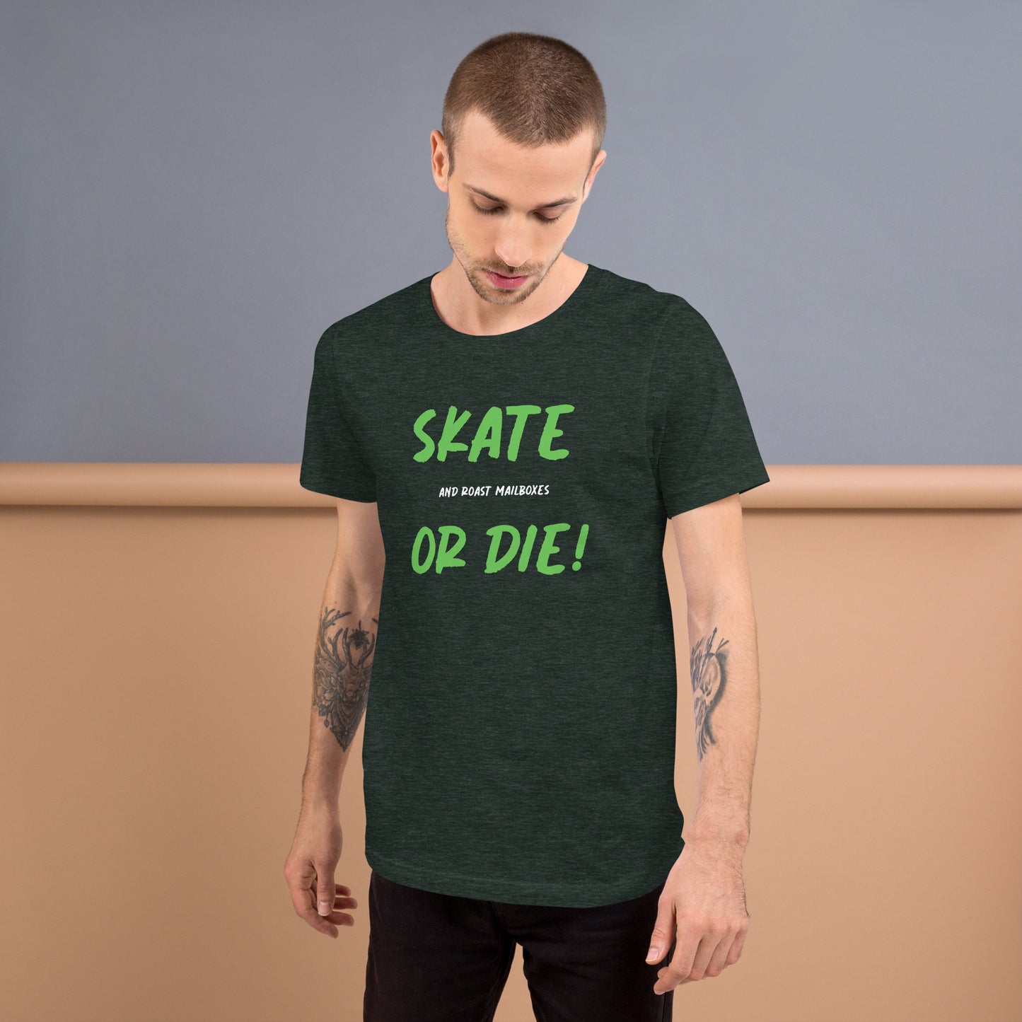SKATE and roast mailboxes OR DIE TEE